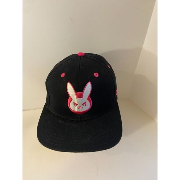 Jinx Blizzard Entertainment Pink Bunny OverWatch Snapback Hat Cap - Picture 1 of 5